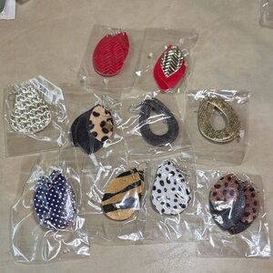 Stylish Women's Mixed Pattern Earrings Set of 10